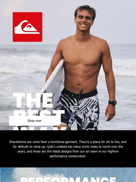 Performance boardshorts, ramped up