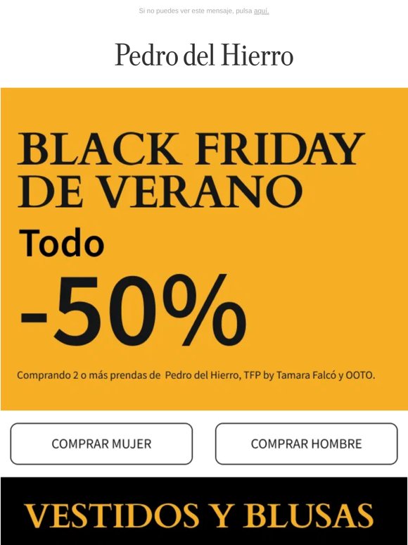 TODO -50% en BLACK FRIDAY de Verano | Comprando 2 prendas