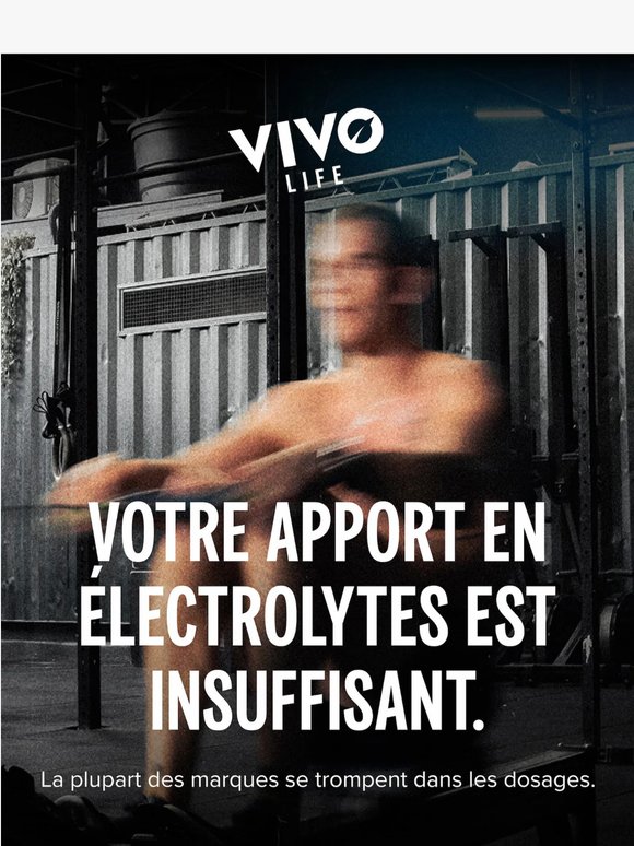Tes électrolytes sont sous-dosés