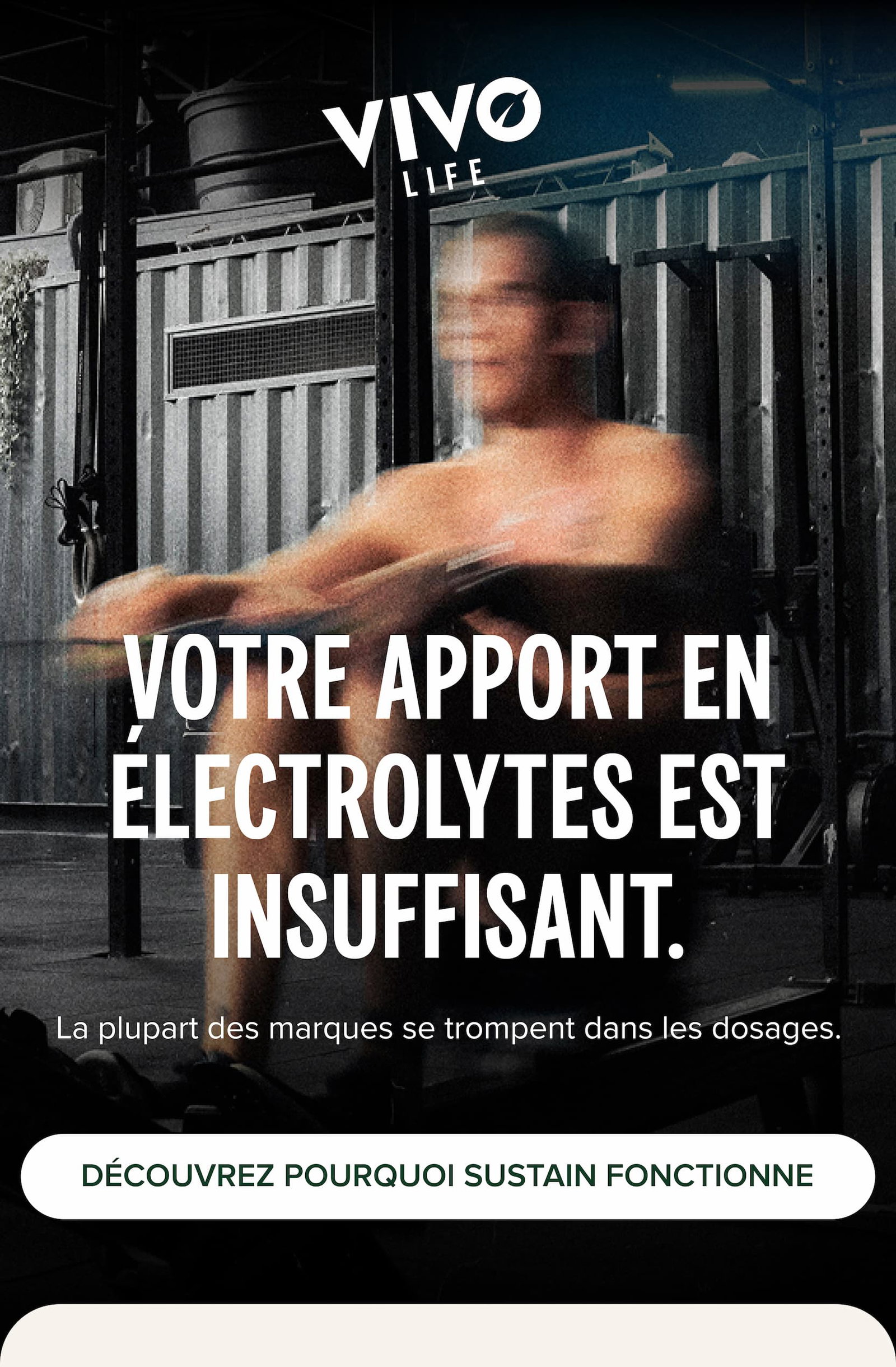 Votre apport en électrolytes est insuffisant. La plupart des marques se trompent dans les dosages.