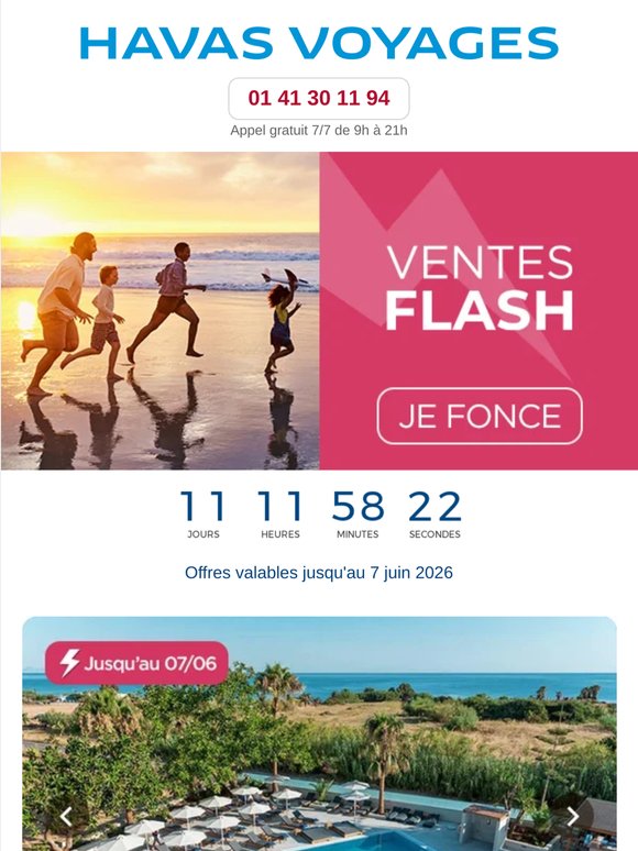 🔥 Ventes flash : évadez-vous dès 439€