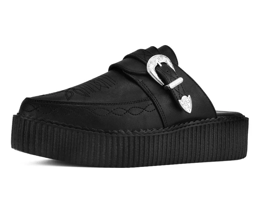 Image of Black TUKskin Western Mondo Pointed Mule