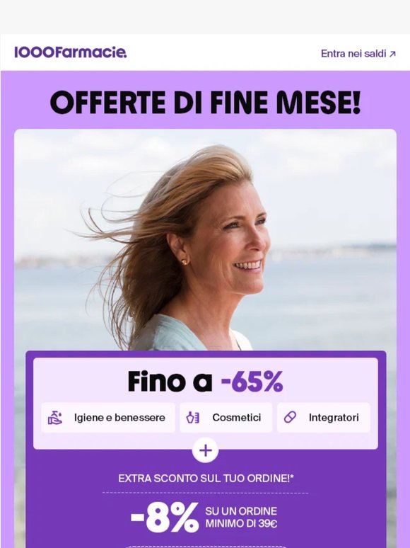 Fino a -65% e un vantaggio extra per te.