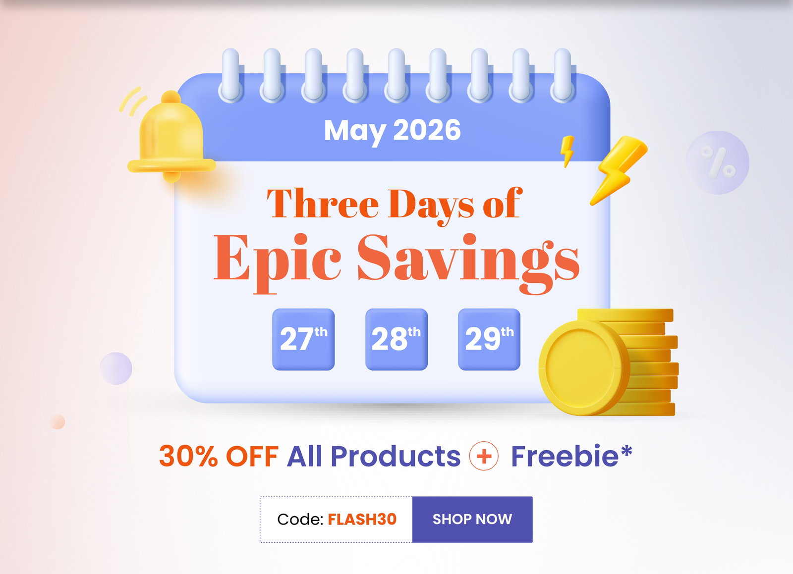 Three Days of Epic Savings
