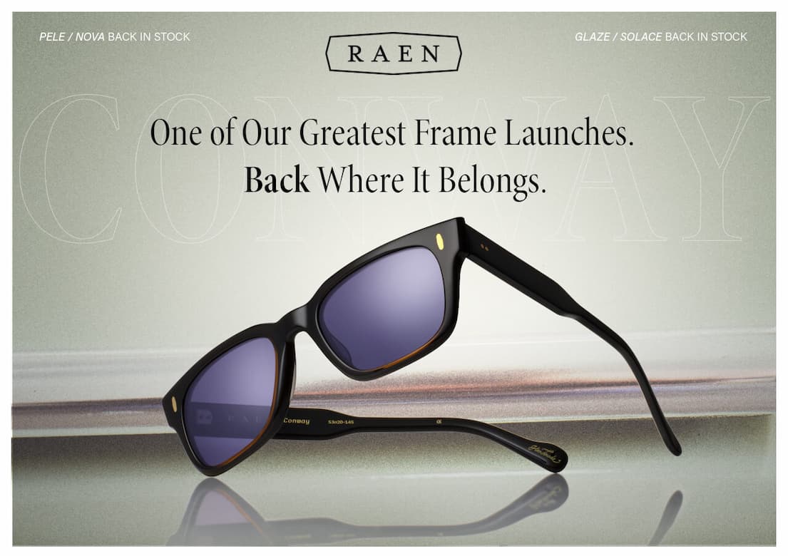 Back in stock: the frame that defined 2026. Shop now.