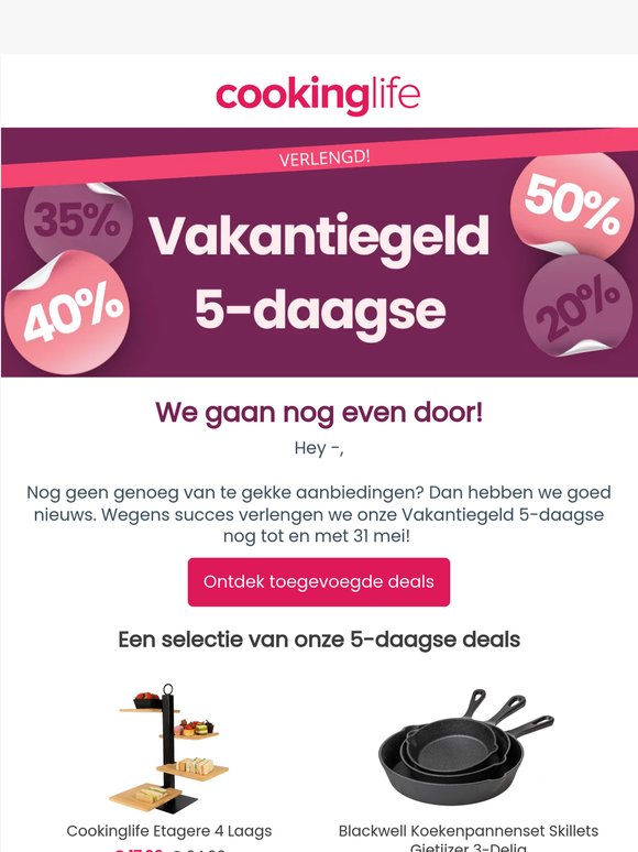 🎉 Goed nieuws: Vakantiegeld 5-daagse verlengd!