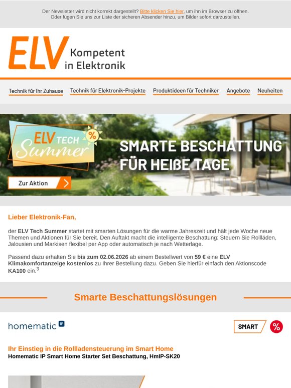 Der ELV Tech Summer startet! – Jetzt Aktionspreise sichern