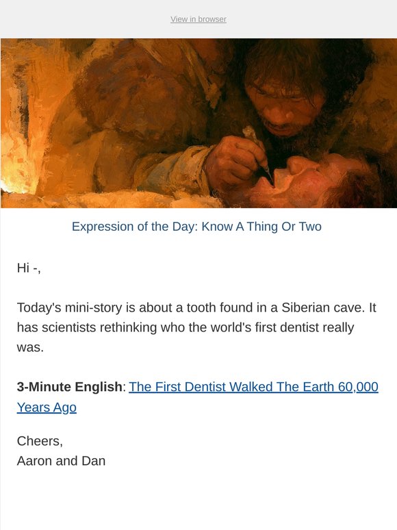 The First Dentist Walked The Earth 60,000 Years Ago