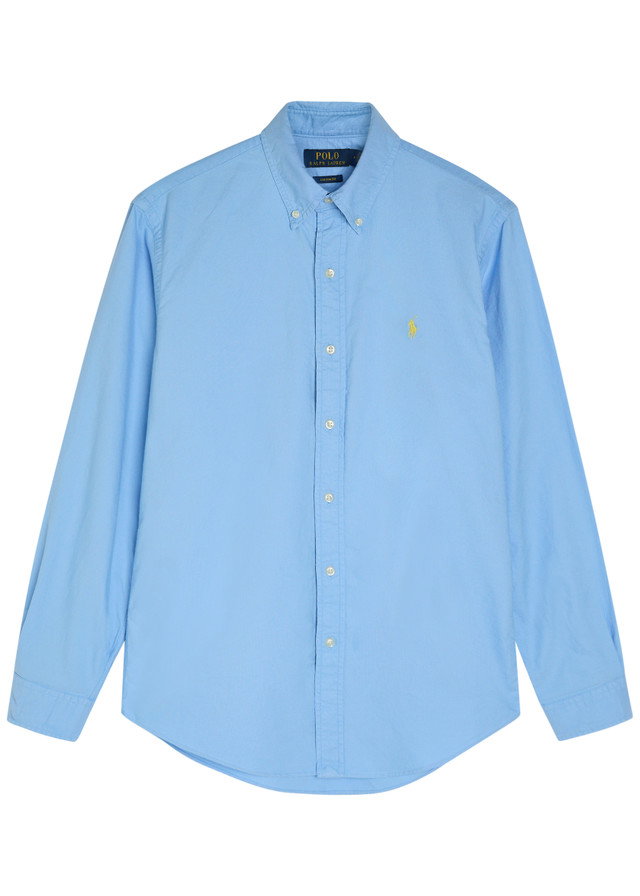 POLO RALPH LAUREN Logo-embroidered cotton shirt