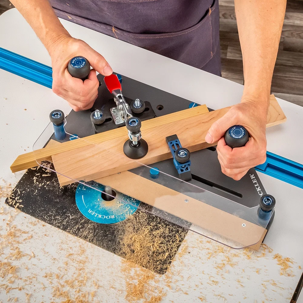 Routing a half-lap joint