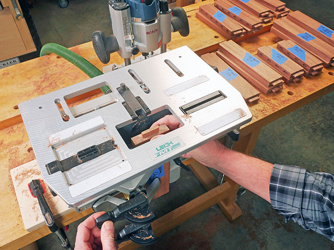 Adjusting jig for cutting multiple parts