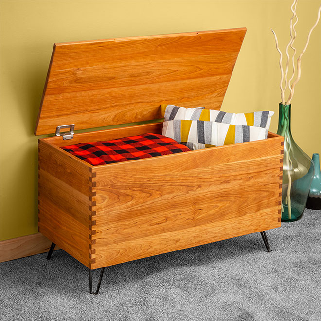 Chest with box joinery