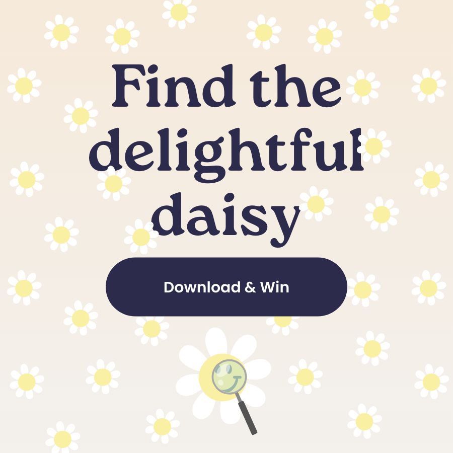 Find the daisy icon in one of our pattern pdf and enter to win 1 of 5 $200 prizes