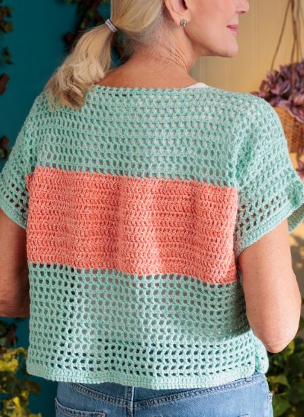 Free Boxy Stripe Crochet T-Shirt Pattern
