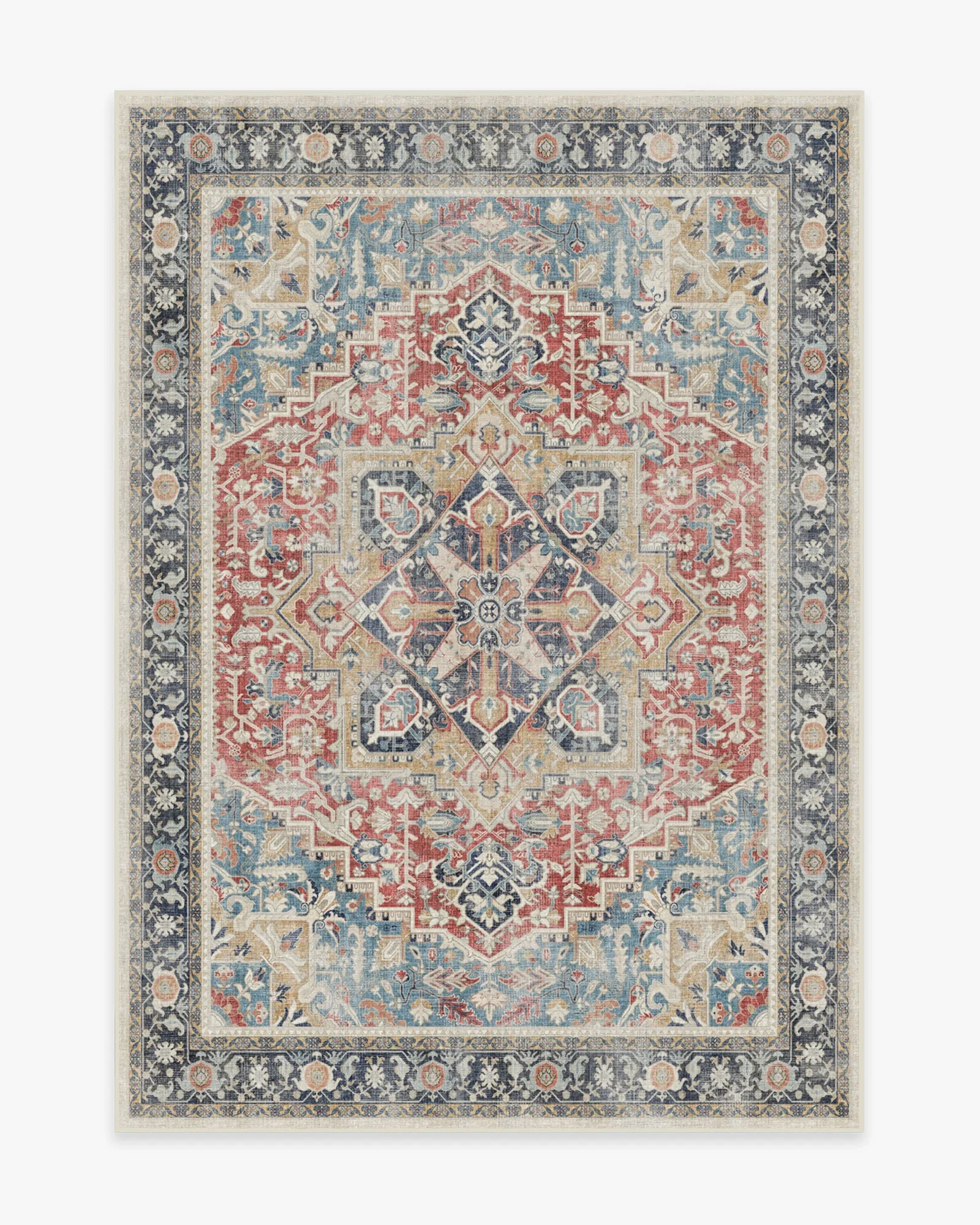 Image of Kamran Cayenne Red Rug
