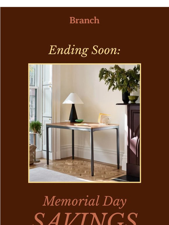 The Memorial Day Sale Ends Soon