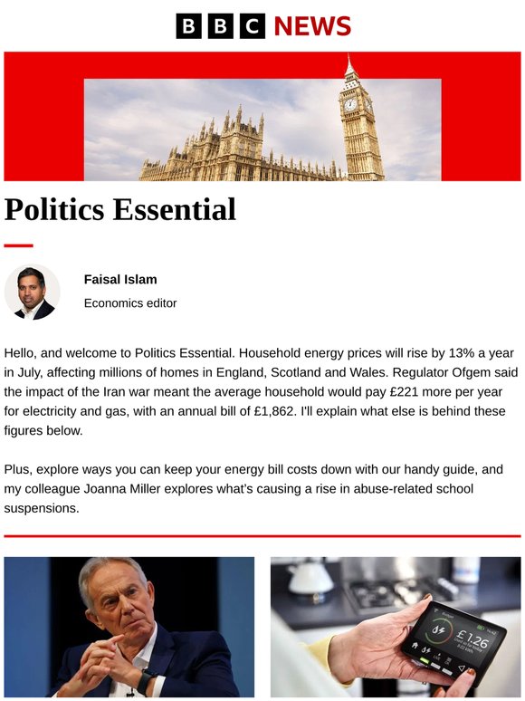 Politics Essential: What's happening with energy bills?