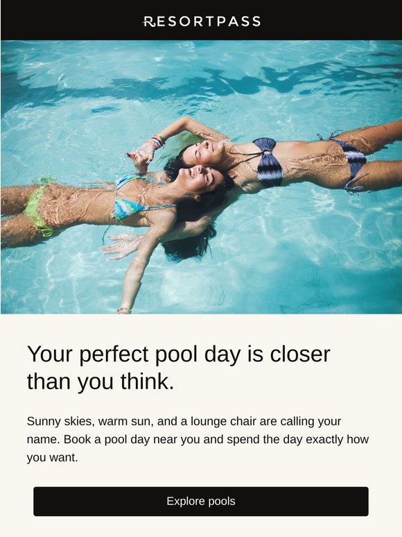 This is your sign to take a pool day ☀️