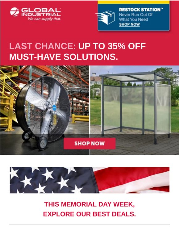 Save Up To 35% Off This Memorial Day Week