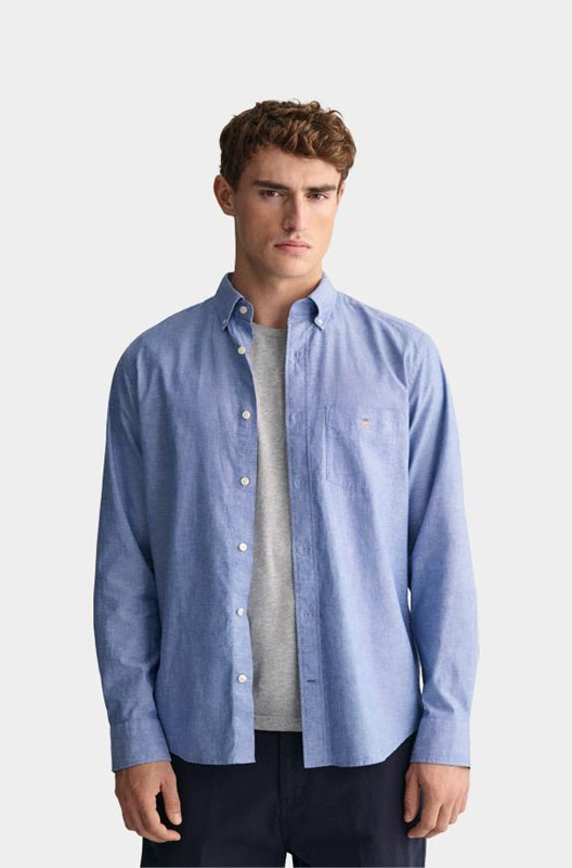 Gant Hemd Blauw