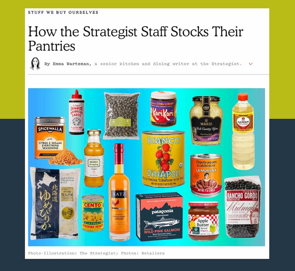 How the Strategist Staff Stocks Their Pantries