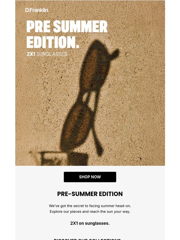 2X1 on best-selling sunglasses