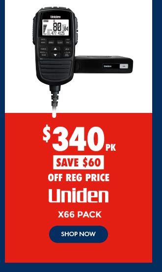 $340 ea Uniden x66 Pack