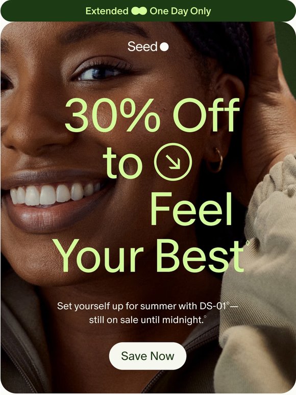 EXTENDED: 30% off.