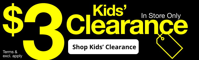 $3 Kids' Clearance In Store Only | Shop Kids' Clearance