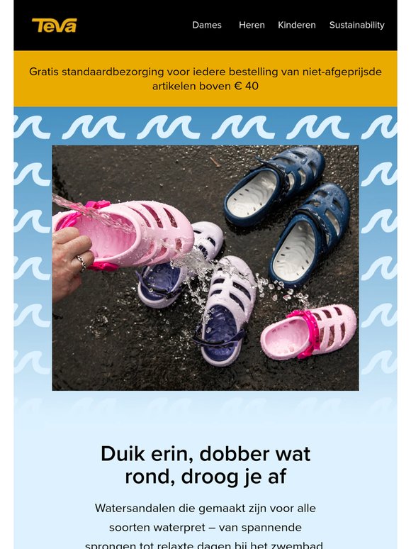 Duik erin, dobber wat rond, droog je af