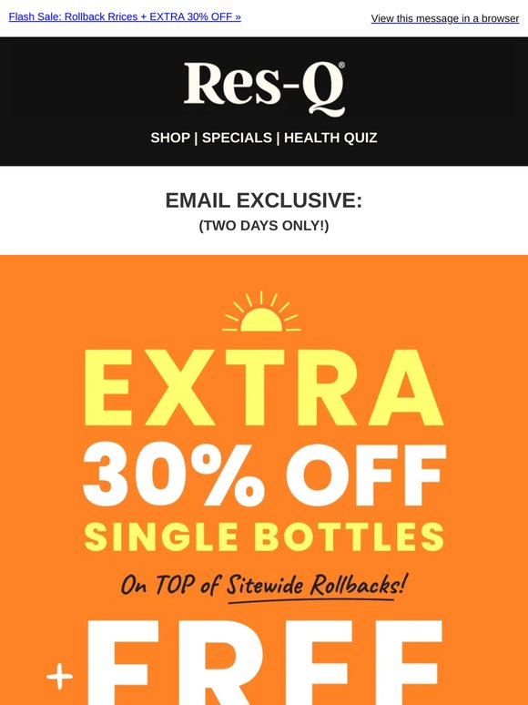 Take EXTRA 30% OFF Already Reduced Prices 🤯 Starts NOW