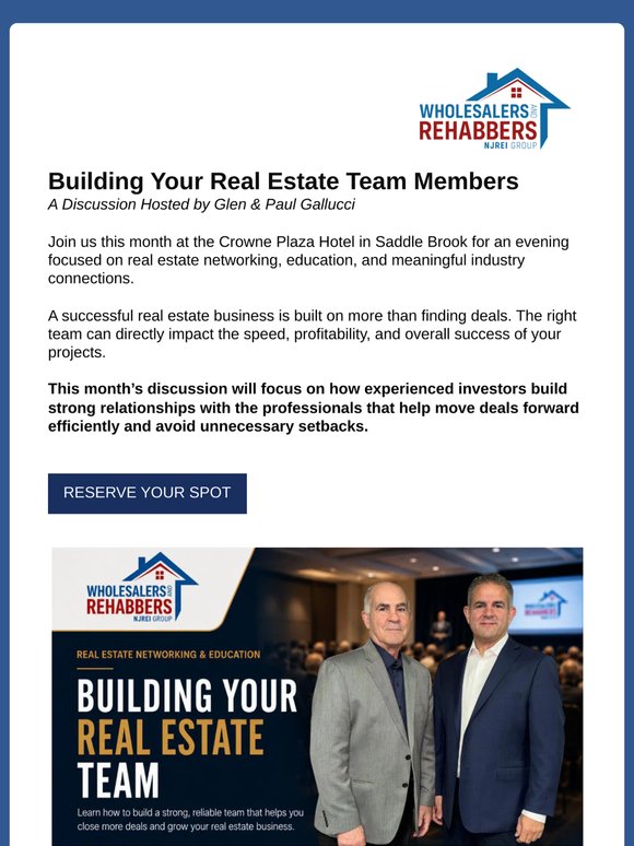 June 2nd Meetup | Building Your Real Estate Team Members