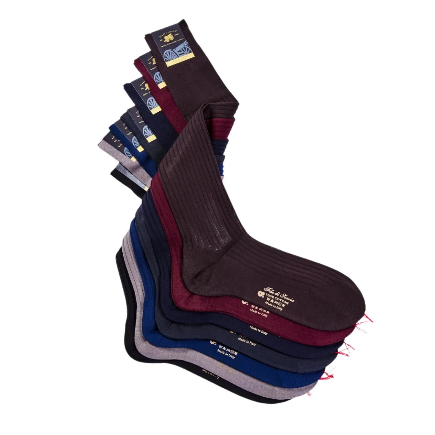 Image of Sovereign Grade Super-Fine Over-the-Calf 920L 100% Cotton Dress Sock