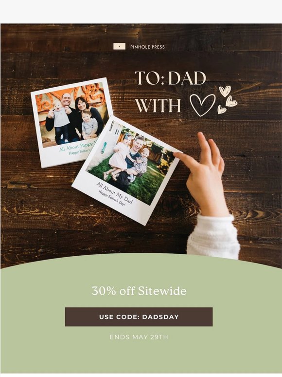 Psst… the perfect gift for Dad is 30% off
