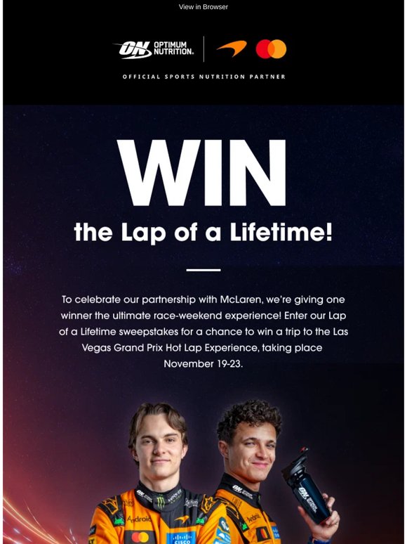 Win the Lap of a Lifetime! 🏁