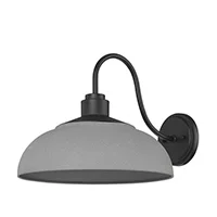 Yep Levitt 1 Light 17.88 inch Natural Black Outdoor Wall in Natural Gray