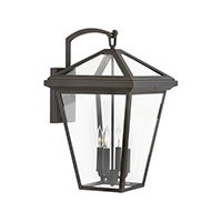 Estate Series Alford Place Outdoor Wall Mount Lantern in Oil Rubbed Bronze, Non-LED, Extra Large