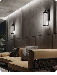 Avery LED 24 inch Black Outdoor Wall Sconce