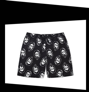 Ghost Face All Over Print Lounge Shorts