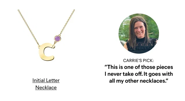 Initial Letter Necklace