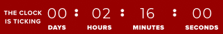 Time's running out! 