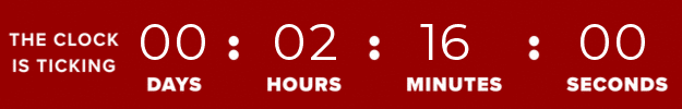 Time's running out! 