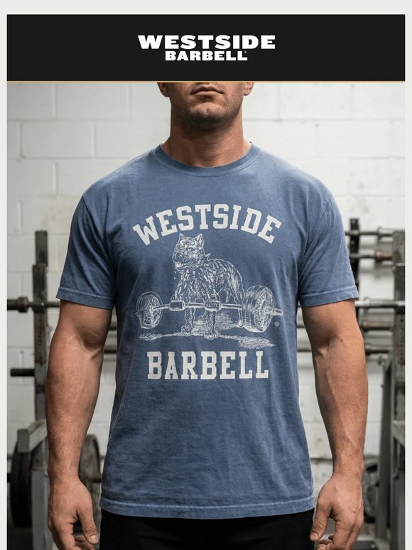 Washed Denim tee: around 50 left, back in May 2027