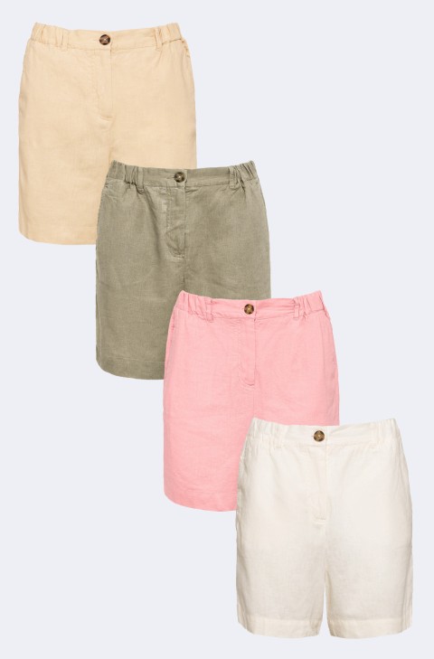 Ladies Salaro Linen Blend Shorts