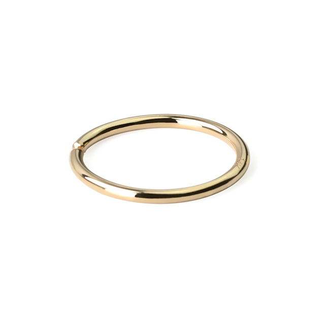 Simpel endeløs ring af 14 karat guld-8 mm-14K guld-0,8 mm