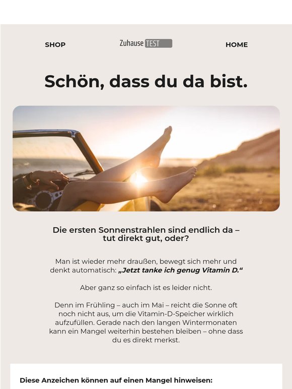 Sonne da - Vitamin D auch?