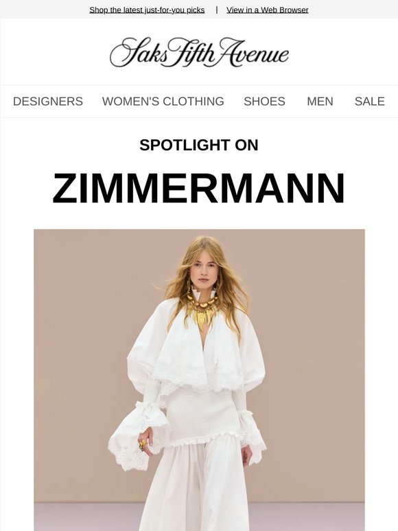 Here are new picks from Zimmermann