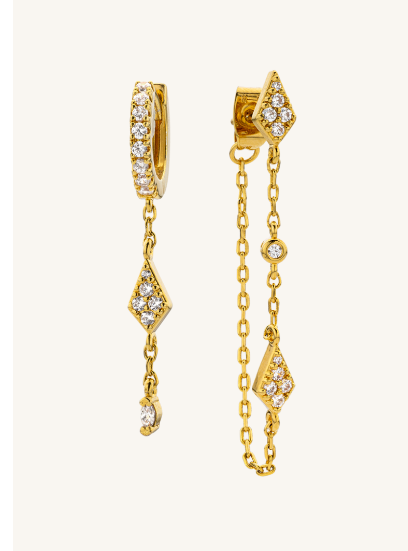EARRINGS - LOSANGE TWIN