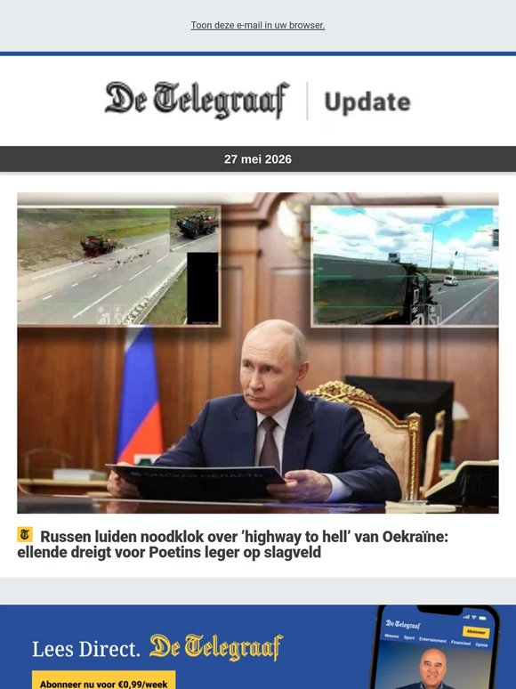 Russen luiden noodklok over ’highway to hell’ van Oekraïne