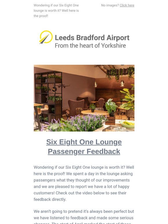 Six Eight One Lounge Feedback Direct From Our Passangers!